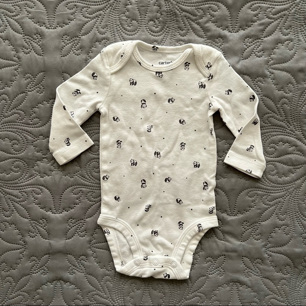 Carter's Panda Long Sleeve Onesie